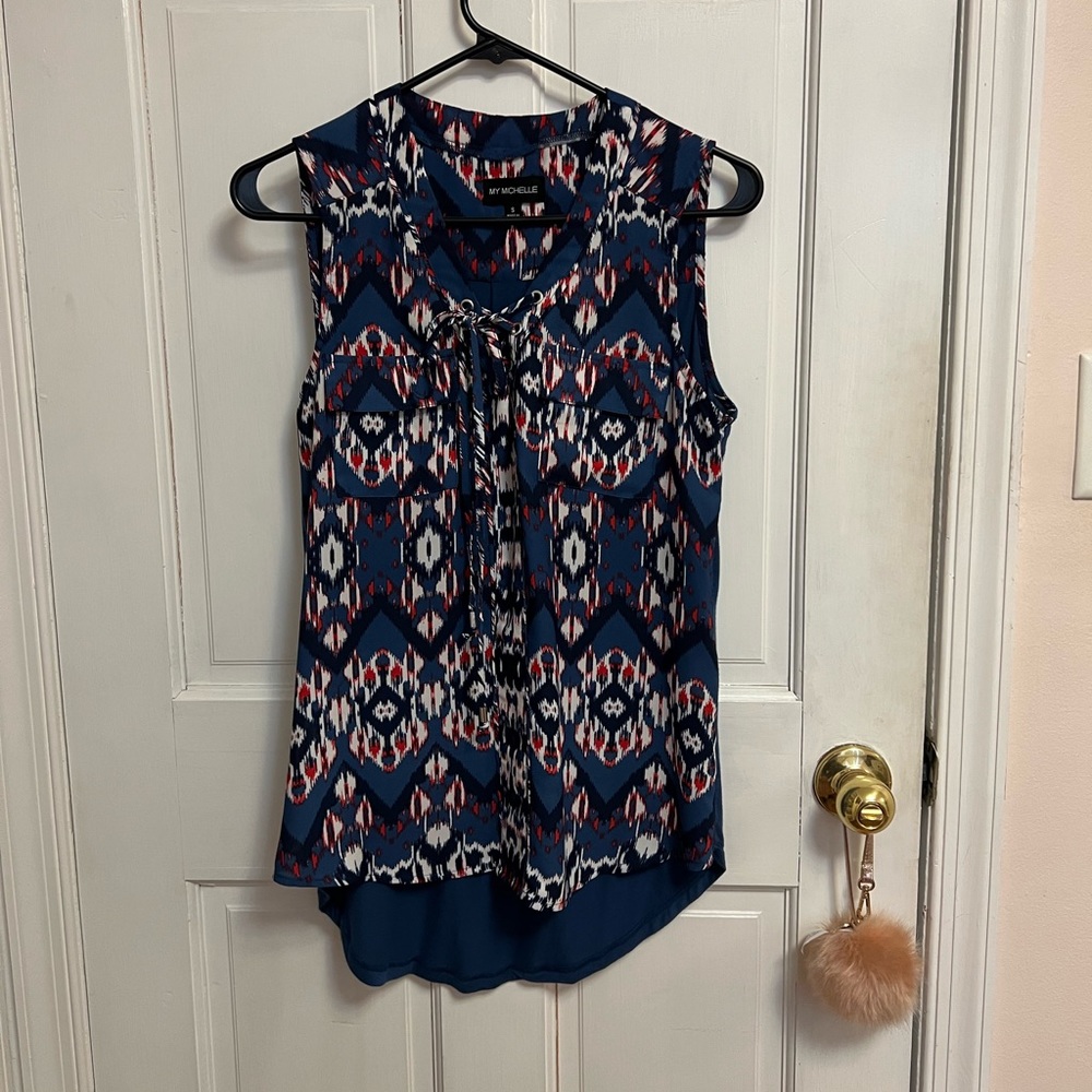 My Michelle Lace-Up Tank